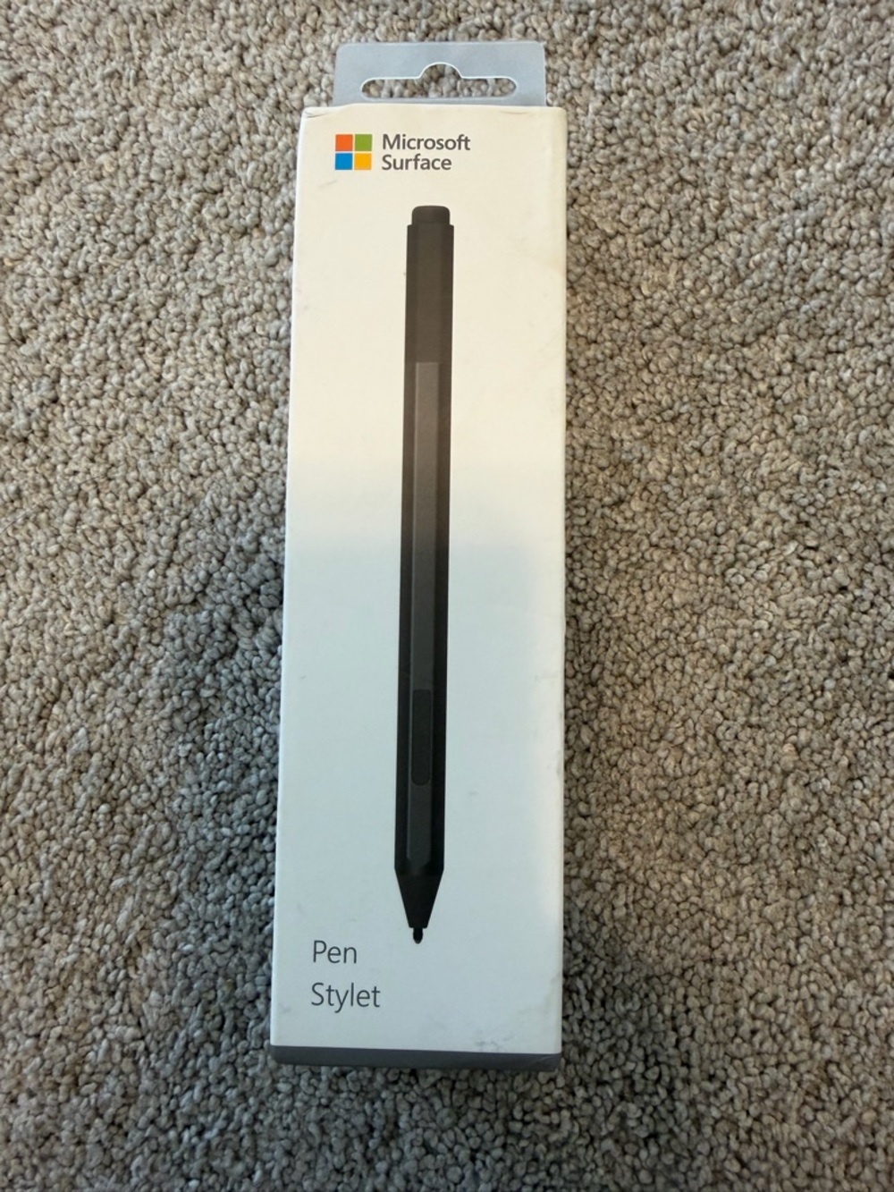 Microsoft Surface Pen Packaging in White and Beige